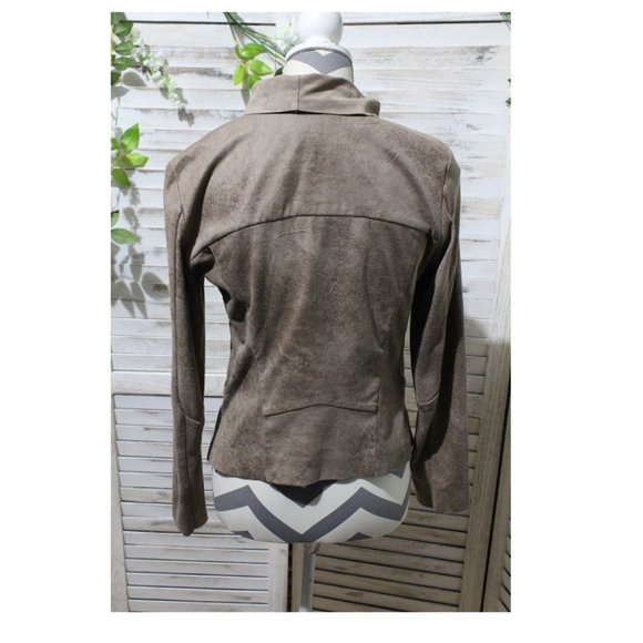 Zara Faux Vegan Suede Moto Jacket (172)🦋 - Picture 8 of 14